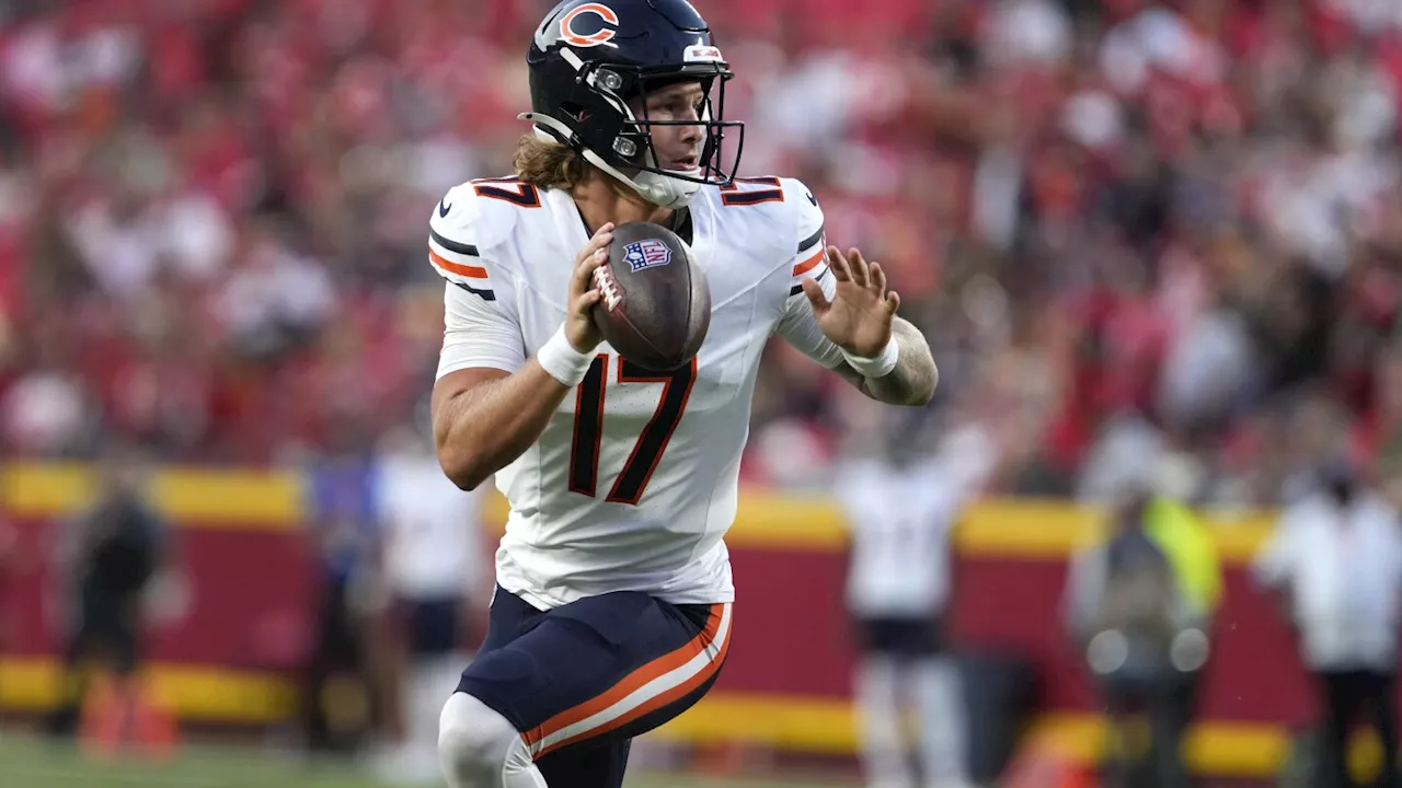 Bagent leads Chicago to 34-21 preseason win over Chiefs; Bears' Coleman taken away on a stretcher