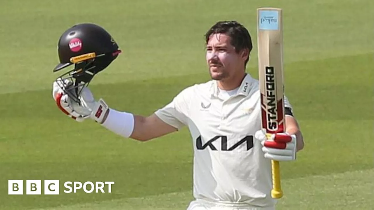 Surrey v Lancashire: Rory Burns hits career-best 227 at The Oval