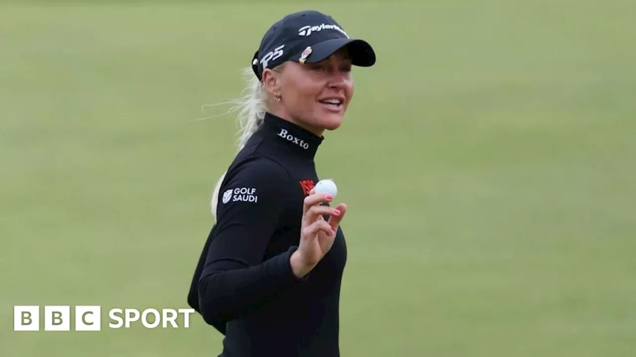 Women's Open 2024: Charley Hull takes one-shot lead after opening round