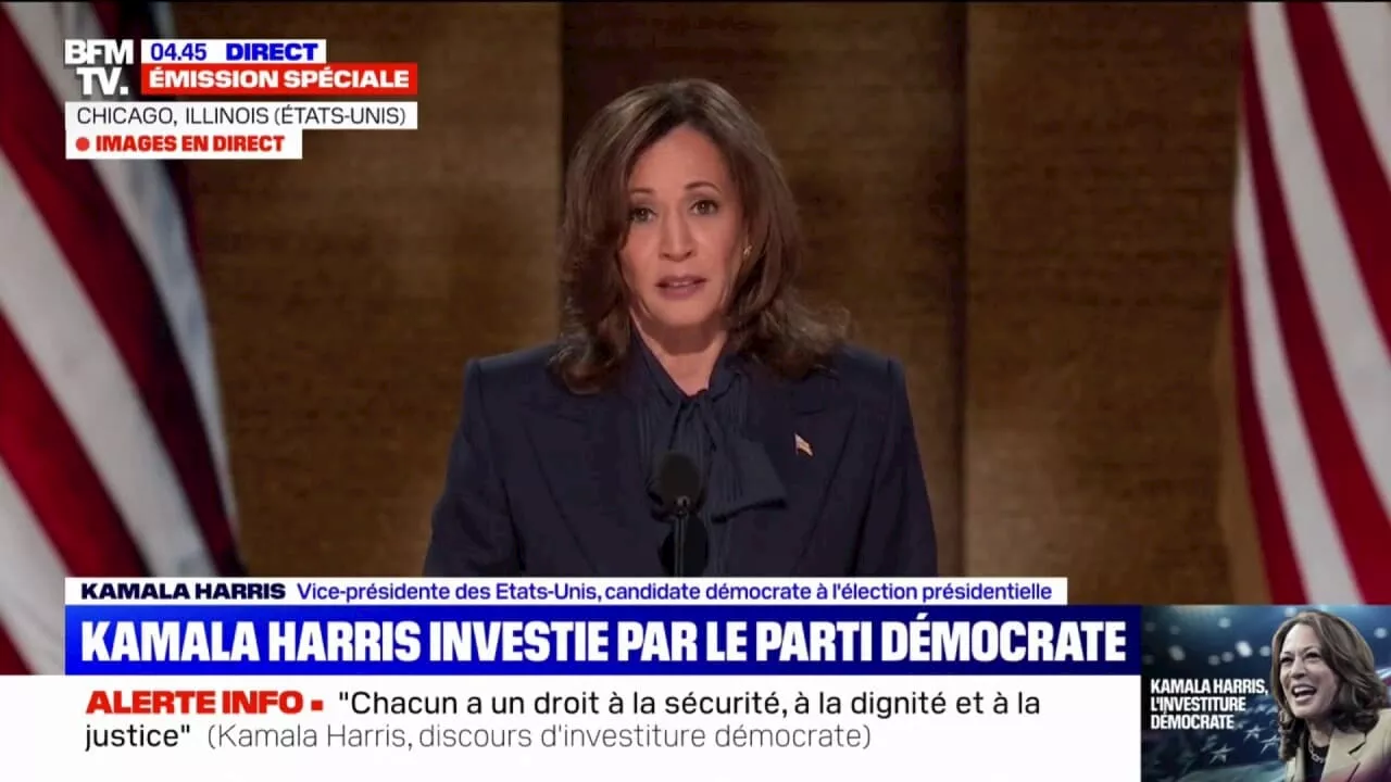 Présidentielle américaine: Kamala Harris 'promet d'être la présidente de tous les Américains'