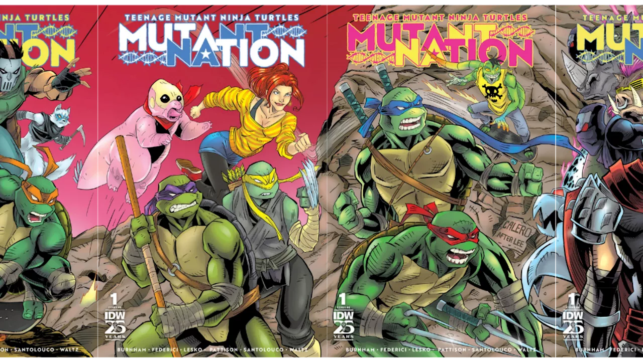 Jim Lee X-Men #1 Homage for Teenage Mutant Ninja Turtles Mutant Nation