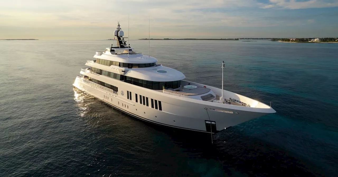 An American billionaire is visiting Toronto on his fancy $75 million superyacht