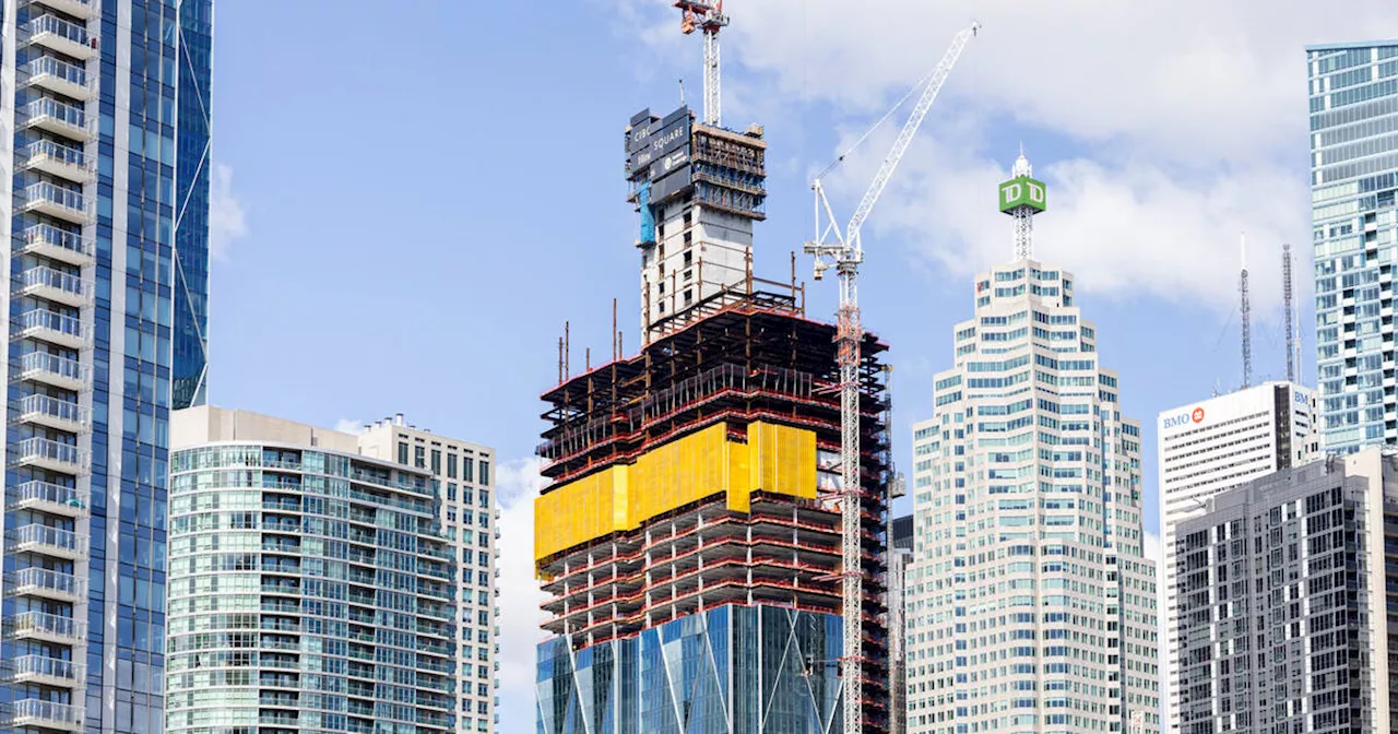 The tallest office tower under construction in Canada is quickly rising in Toronto