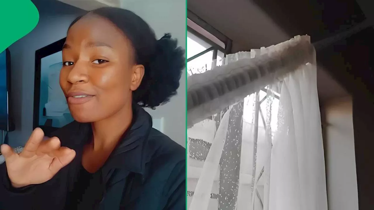 “We Learn Every Day”: Mzansi Woman Applauded for Neat and Easy Curtain Hanging Plug