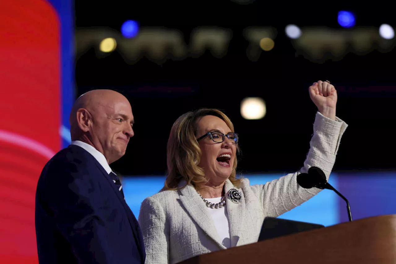 Former Rep. Gabby Giffords, who survived 2011 shooting, tells DNC Harris can 'beat the gun lobby'