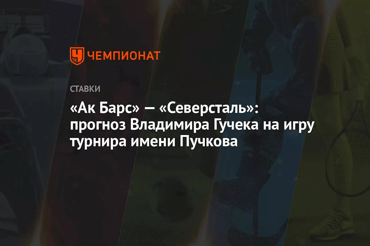 «Ак Барс» — «Северсталь»: прогноз Владимира Гучека на игру турнира имени Пучкова