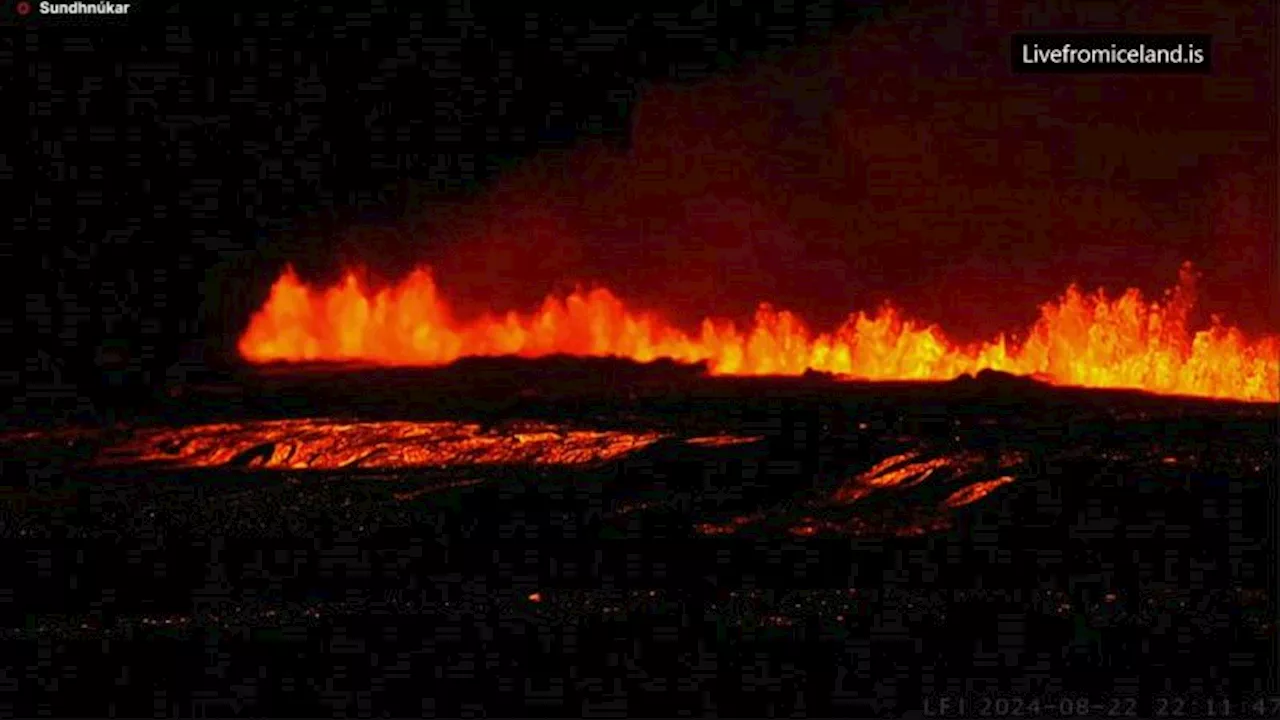 Volcano spews red-hot lava in new eruption on volatile Iceland peninsula