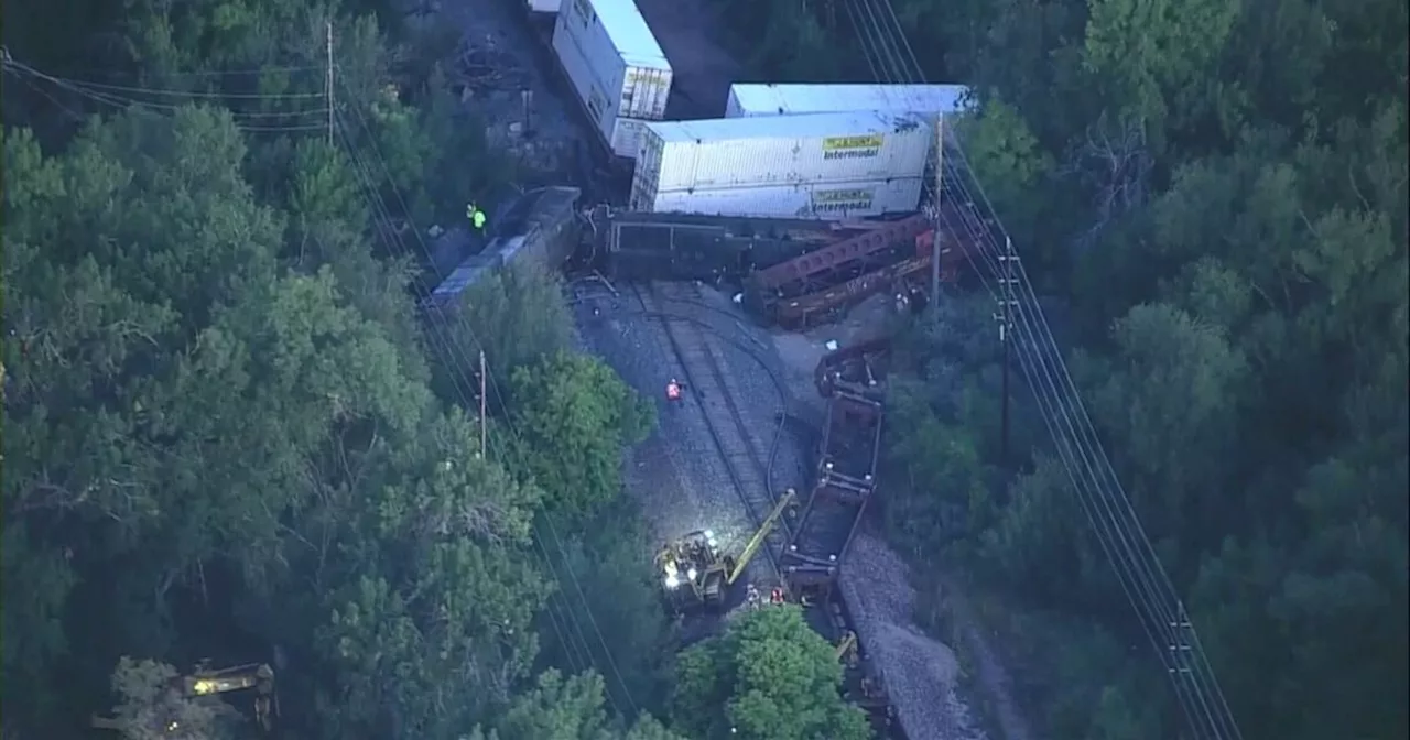 Two trains collide in Boulder Thursday night, spilling fuel and injuring two conductors