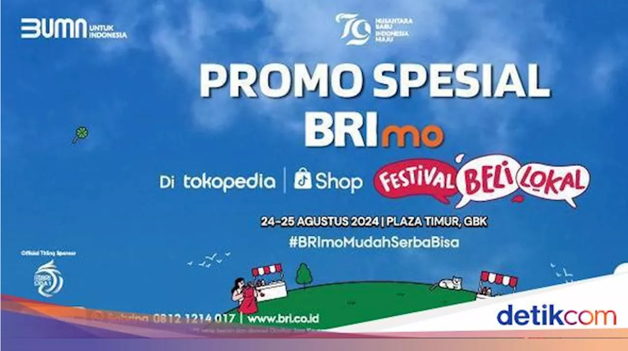 BRI Tebar Promo di Beli Lokal Tokopedia & ShopTokopedia, Yuk Belanja!