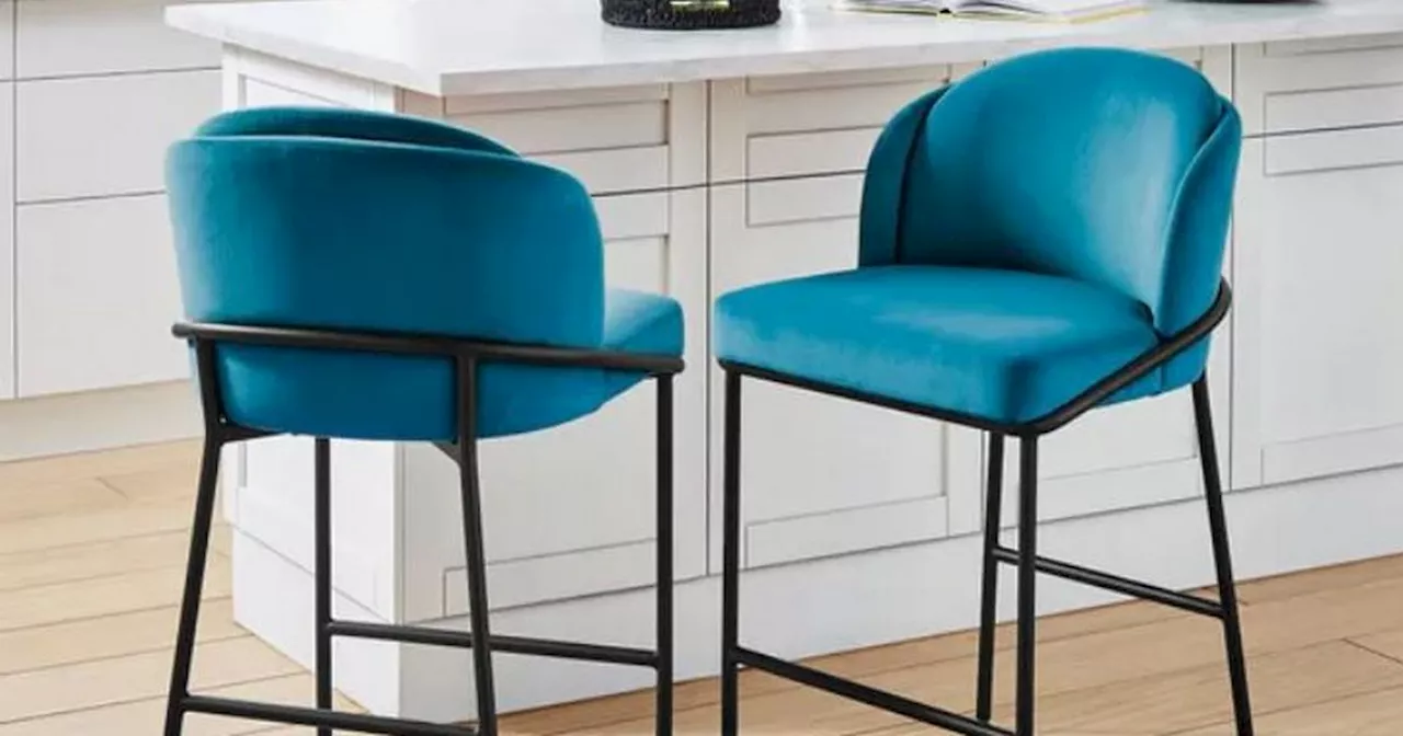 Dunelm's 'elegant' and 'classy' velvet bar stool slashed by 50%