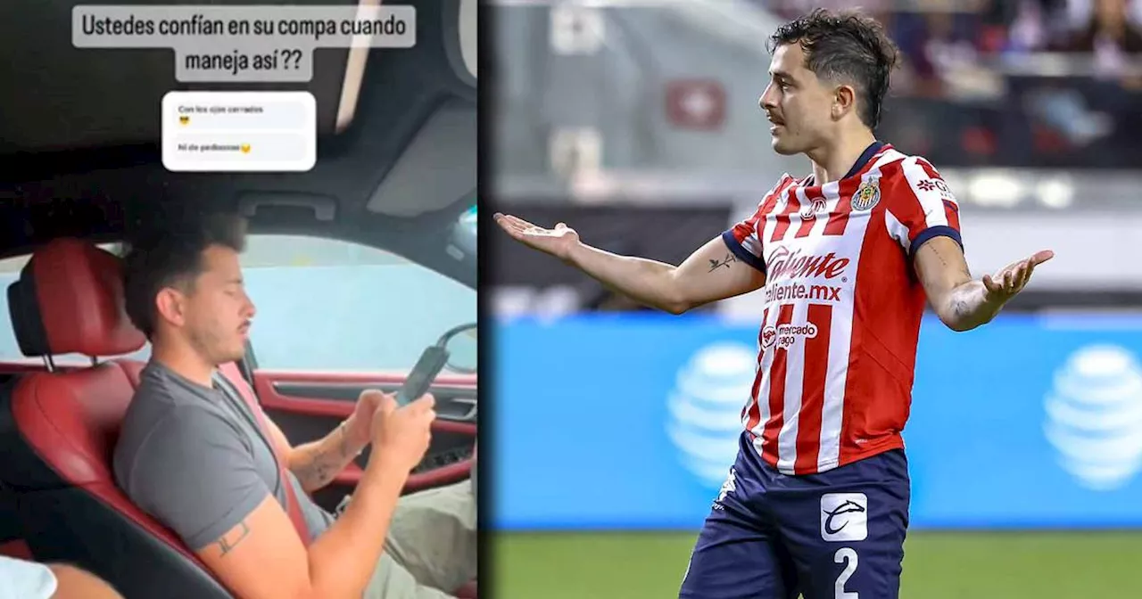 Publican VIDEO de Alan Mozo violando leyes de tránsito; copiloto ‘quemó' al jugador de Chivas