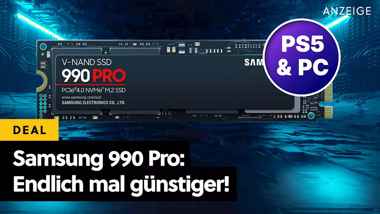 Die wohl beliebteste 4TB SSD für PS5 und PC: Die Samsung 990 Pro knackt endlich eine magische Preismarke!