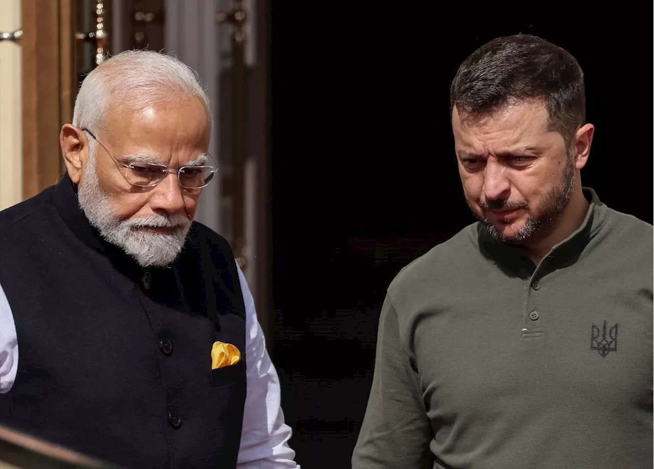 Indian PM Narendra Modi arrives in Kyiv for talks with Ukraine’s Zelensky