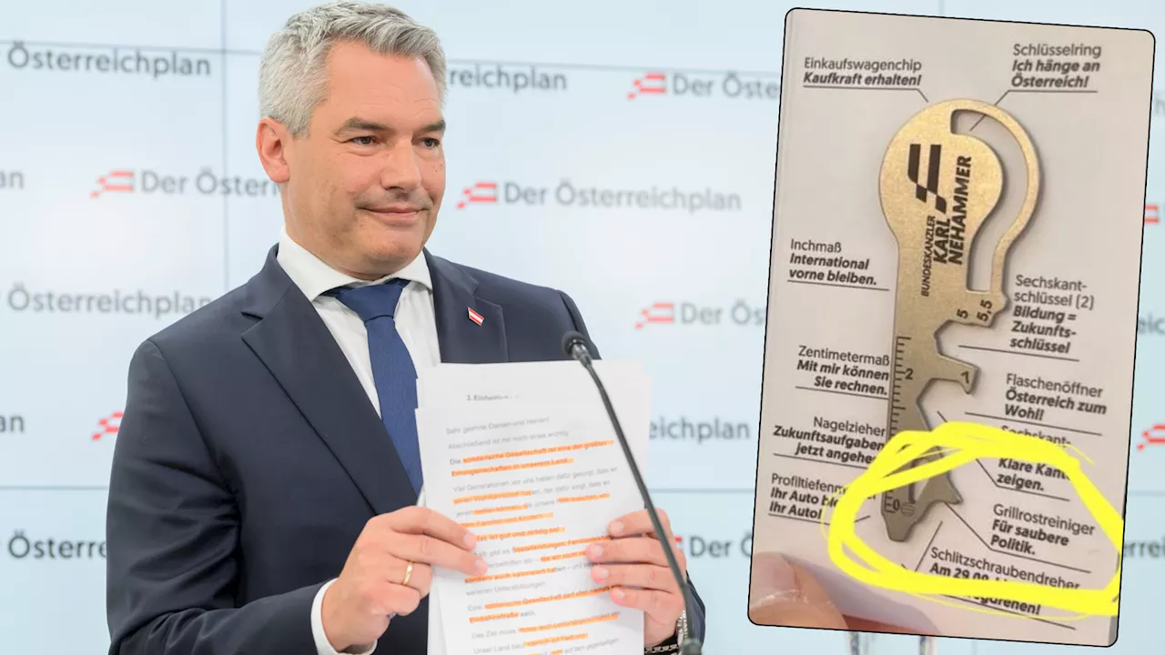 Wahlkampf immer skurriler - 'Für saubere Politik': ÖVP verteilt 'Grillrostreiniger'