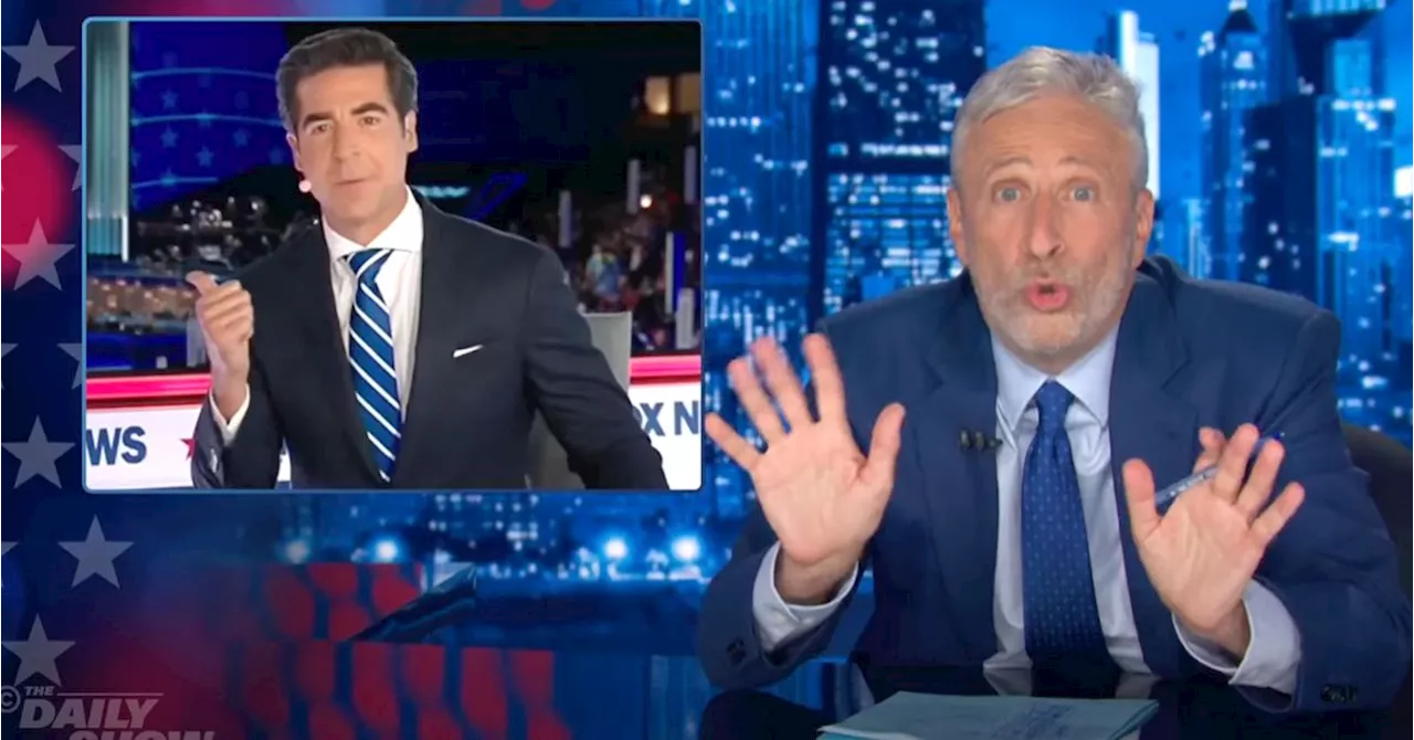 Jon Stewart Crushes Jesse Watters' 'Boring' DNC Take With Clear 'F**king' Receipts