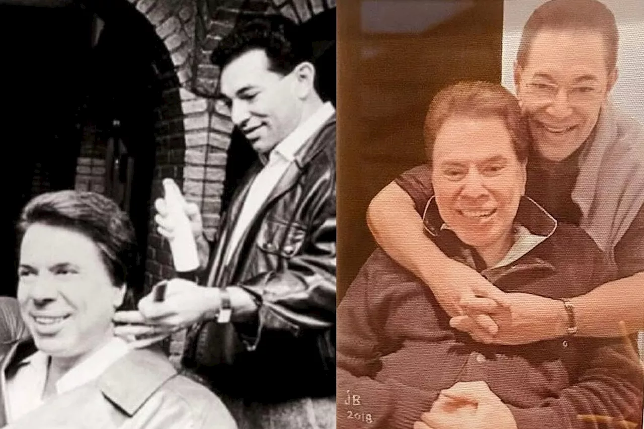 Cabeleireiro de Silvio Santos, Jassa compartilha fotos raras com o apresentador: 'Verdadeiro amigo'