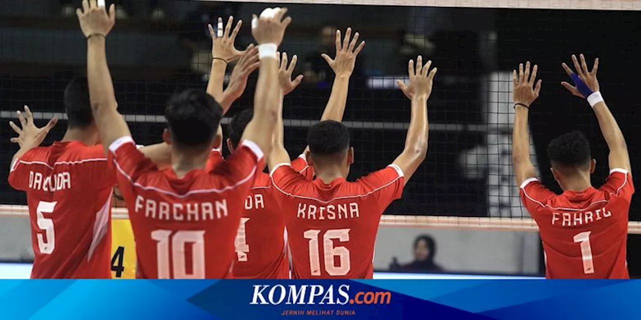 Jadwal SEA V League 2024, Timnas Voli Putra Indonesia Vs Filipina