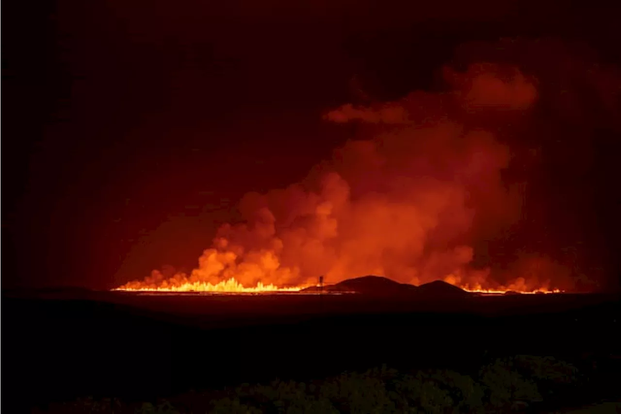 An Iceland volcano erupts again but spares the nearby town of Grindavik for now