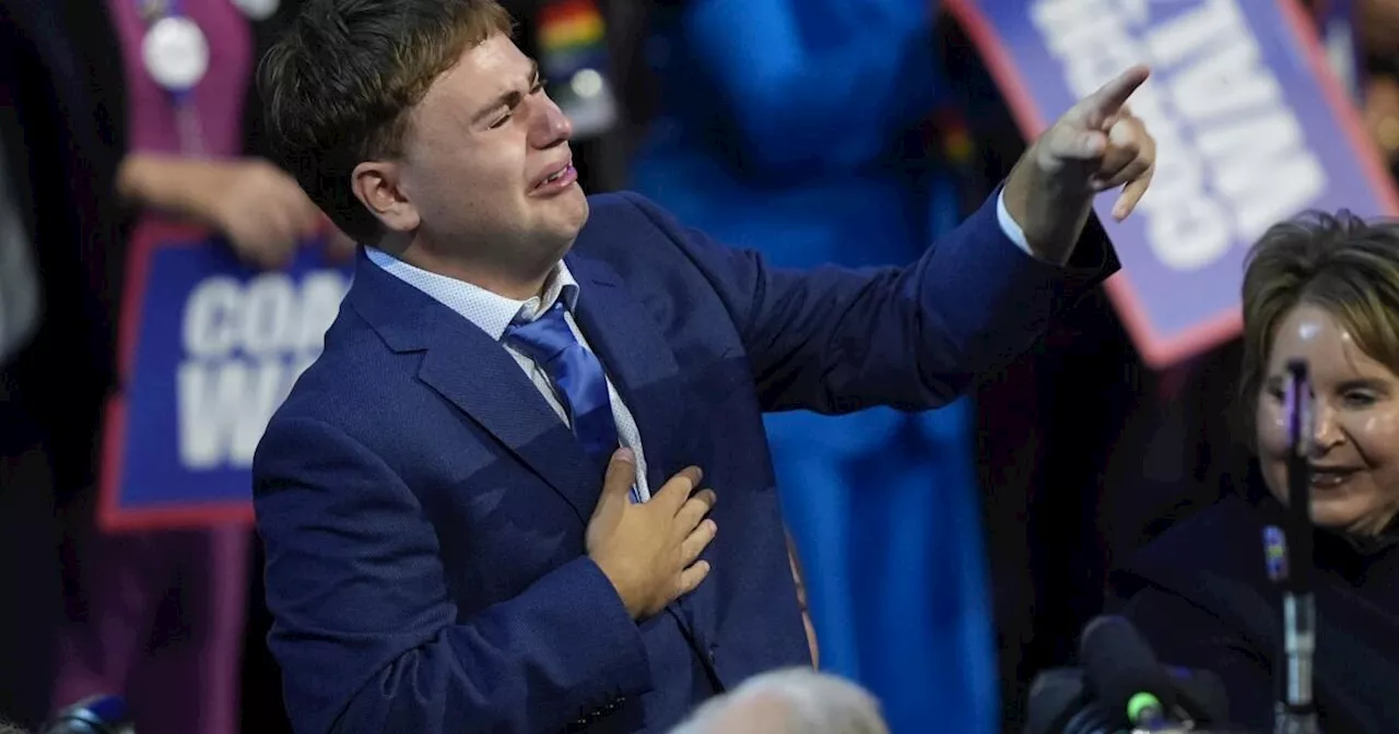 17-year-old Gus Walz uttered the Democratic National Convention's three most memorable words