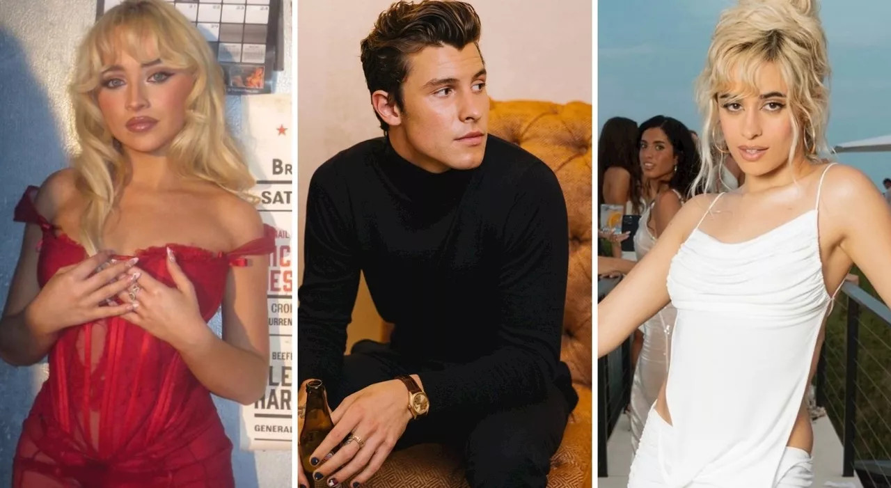 Sabrina Carpenter e Camila Cabello al centro del nuovo triangolo amoroso con Shawn Mendes