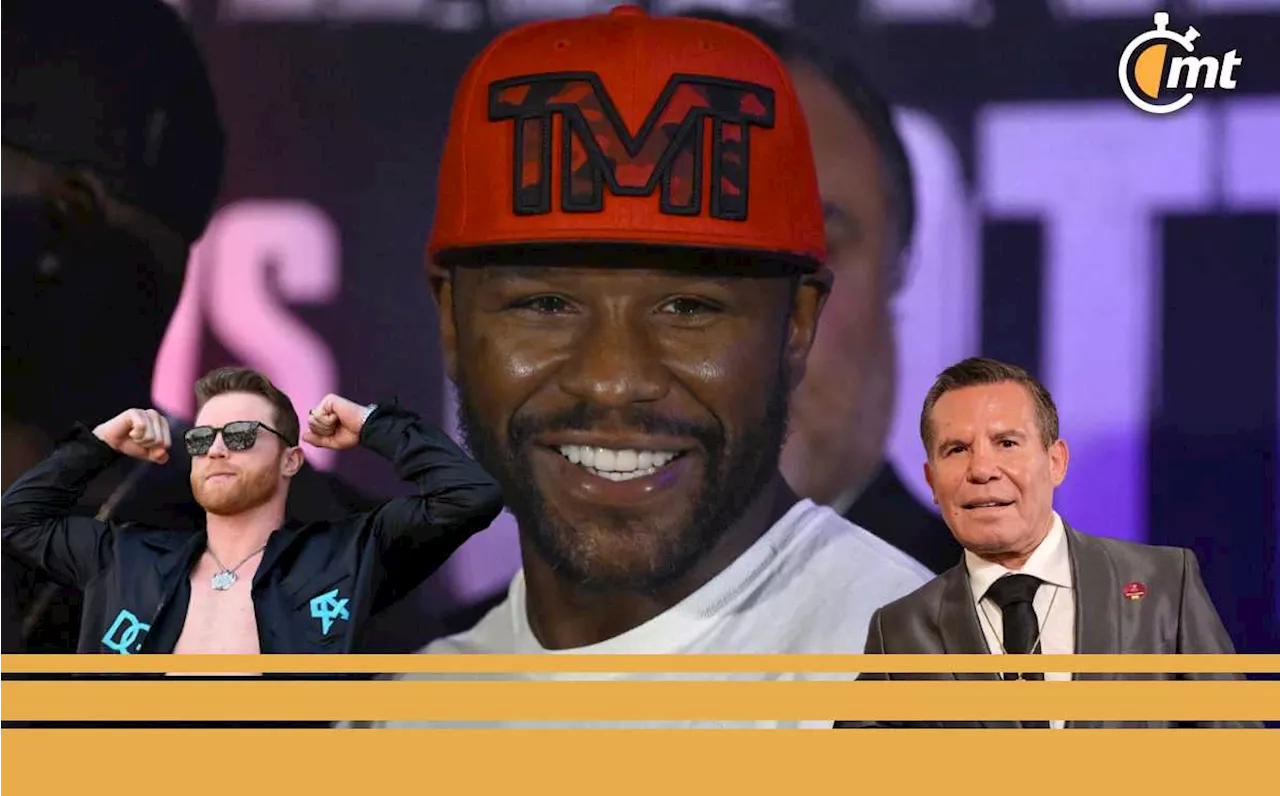 Floyd Mayweather se rindió en elogios ante Canelo Álvarez y Julio César Chávez