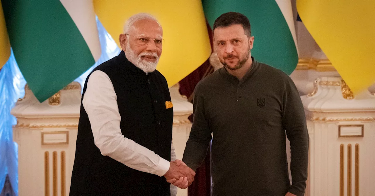 In Ukraine, India's Narendra Modi urges Zelenskyy to sit down for talks with Russia