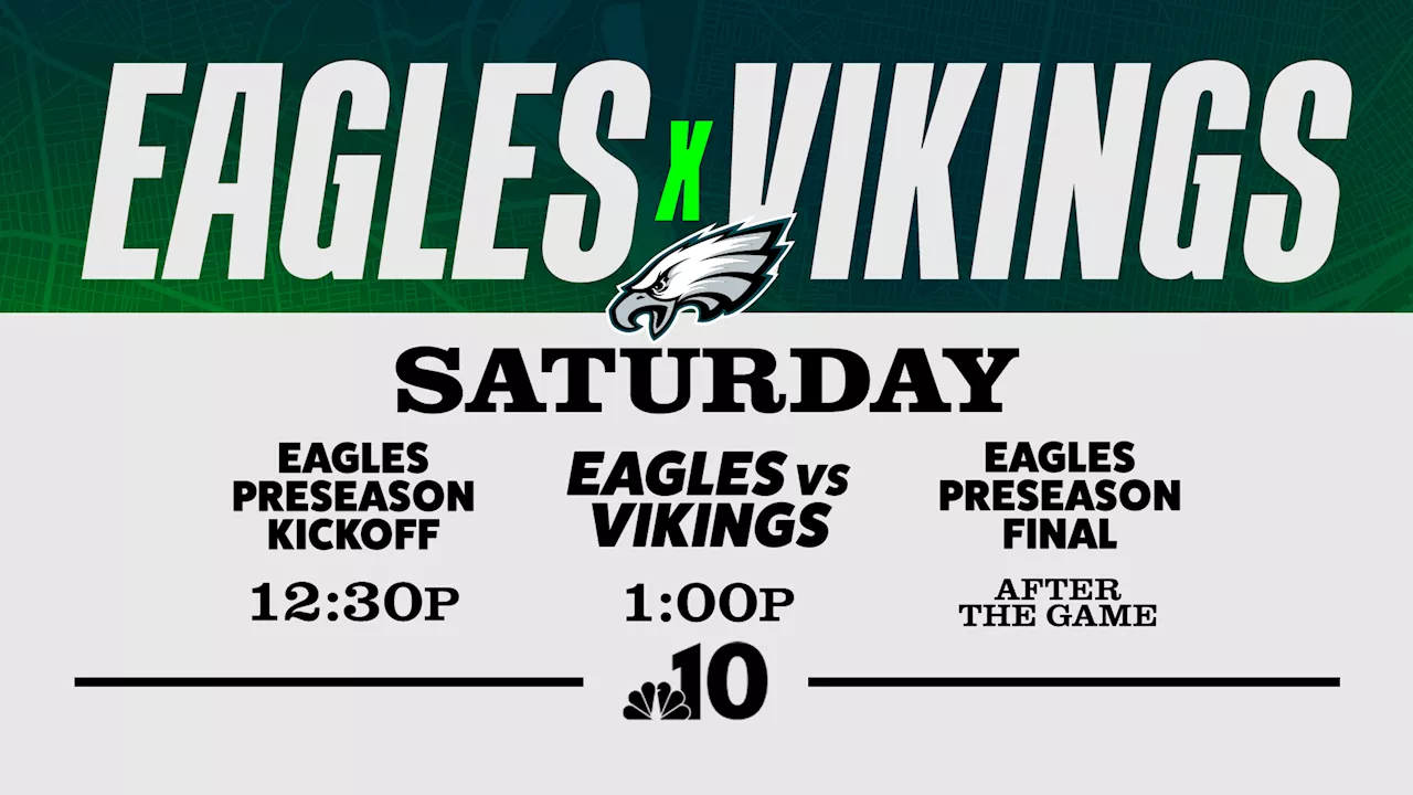 Eagles vs. Vikings: How to watch the preseason finale