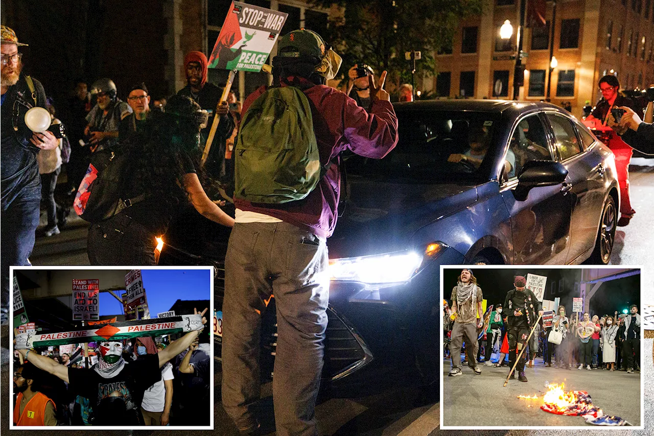 Anti-Israel protesters block traffic after DNC, demand to know if drivers support Palestine