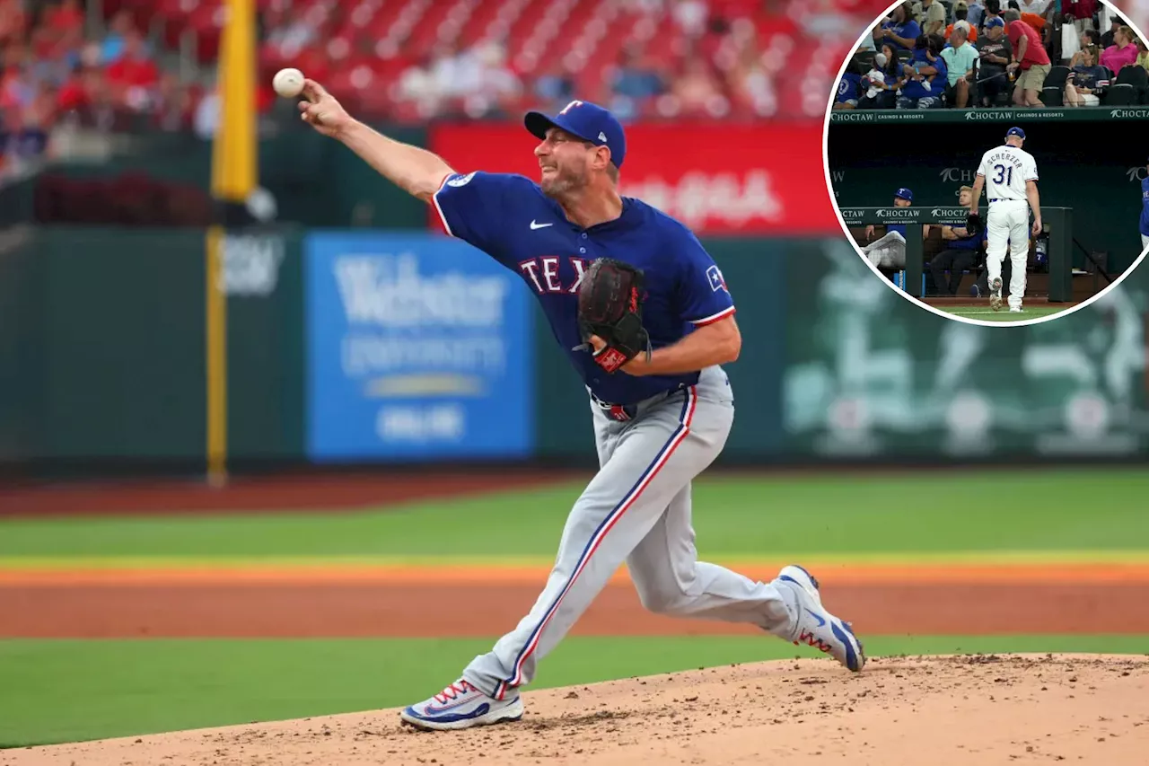 Max Scherzer scratched from rehab start in ominous Rangers sign