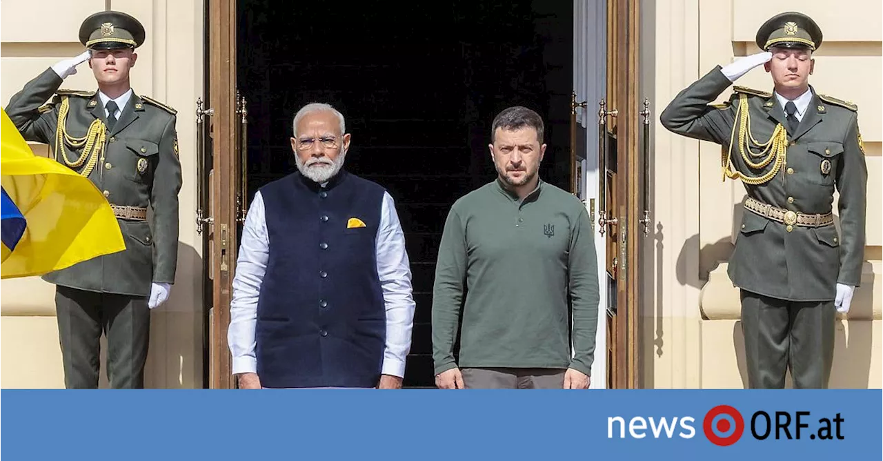 Modi bei Selenskyj: „Historischer“ Besuch in Kiew