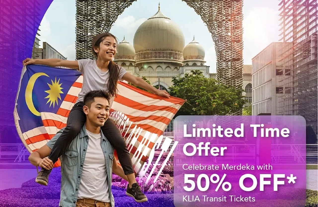 KLIA Transit offers 50% discount for Merdeka Day celebrations in Putrajaya, extra trains from KL Sentral