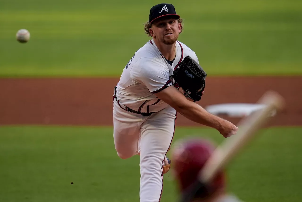 Rookie pitcher retires 19 hitters in a row as Braves beat Phillies 3-2