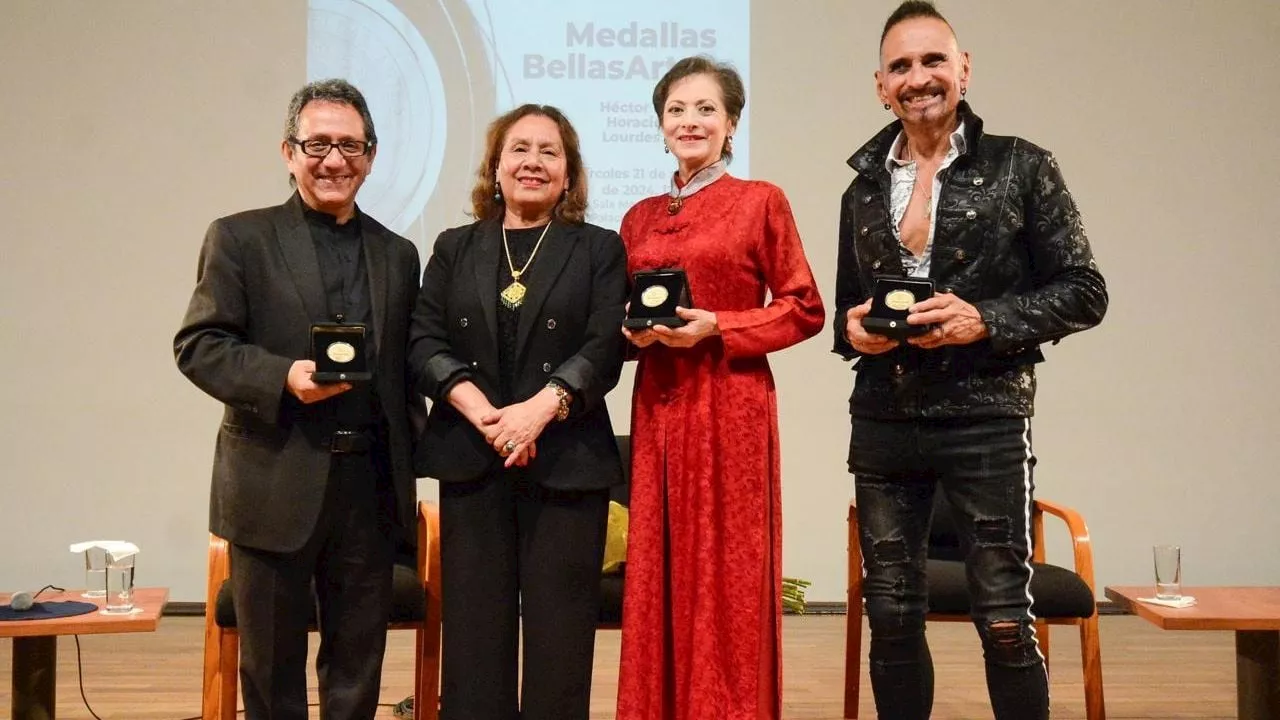 Lourdes Ambriz, Héctor Infanzón y Horacio Franco, galardonados con la Medalla Bellas Artes