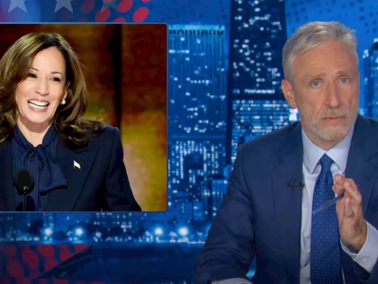 Watch Jon Stewart Recap the Democratic National Convention: ‘What a Night for Kamala Harris’