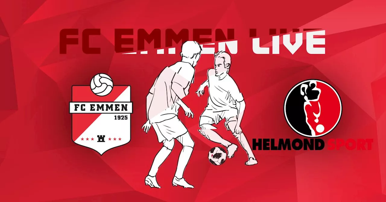 Liveblog: FC Emmen en Helmond Sport op zoek naar de voorsprong