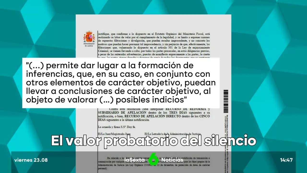 Expertos juristas ven un 'sinsentido' que el juez Peinado considere relevante el silencio de Sánchez