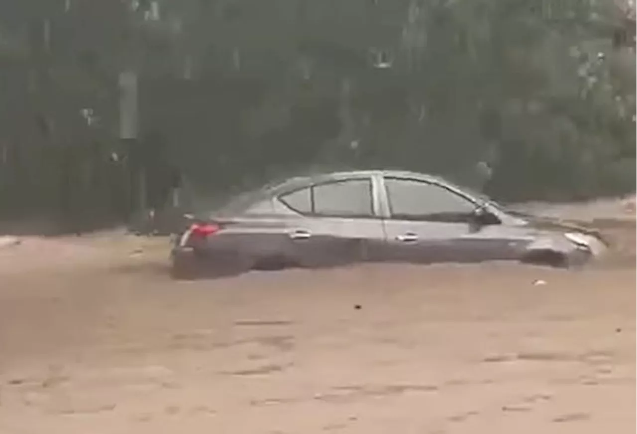 Cars damaged and swept by flood in Langkawi