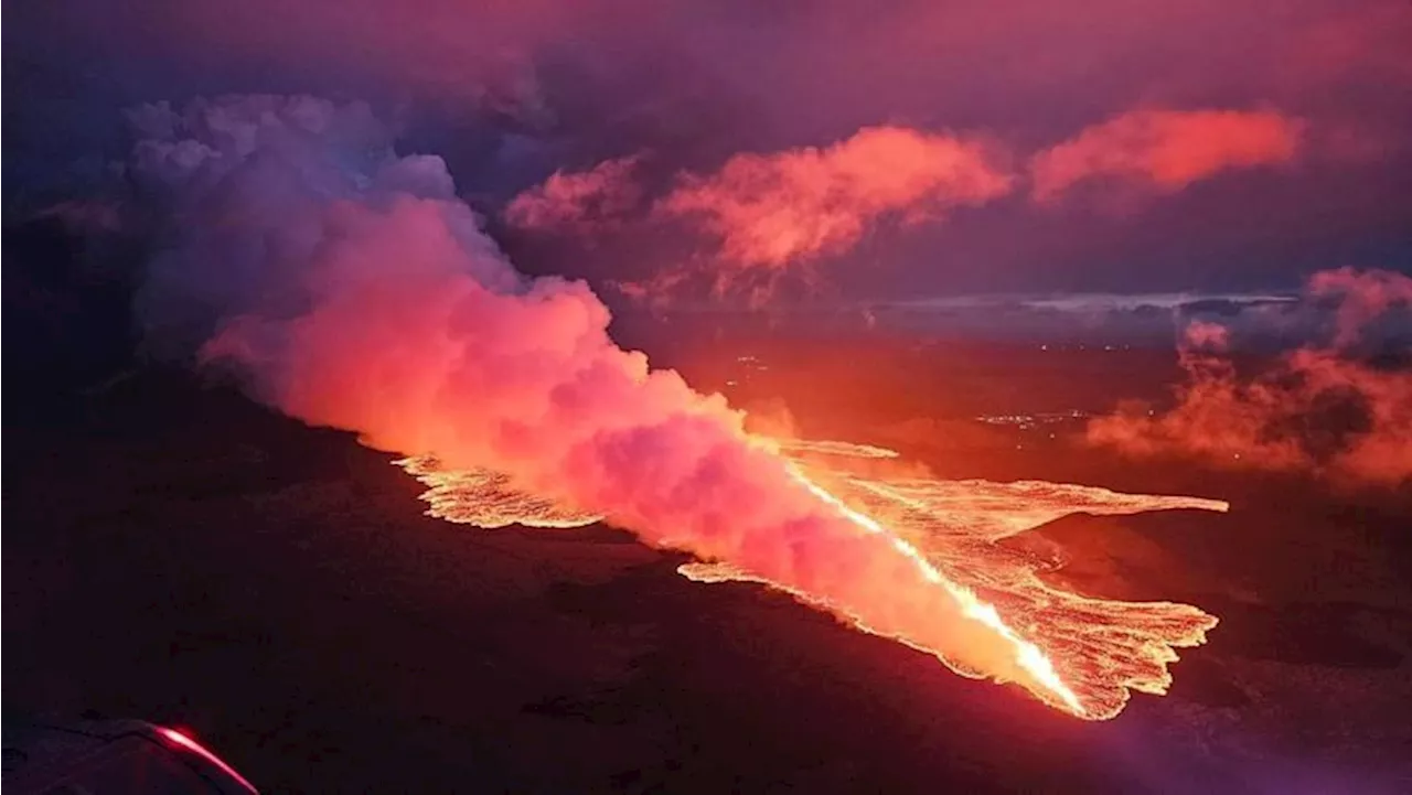 Icelandic volcano eruption slows down, spa resort evacuated