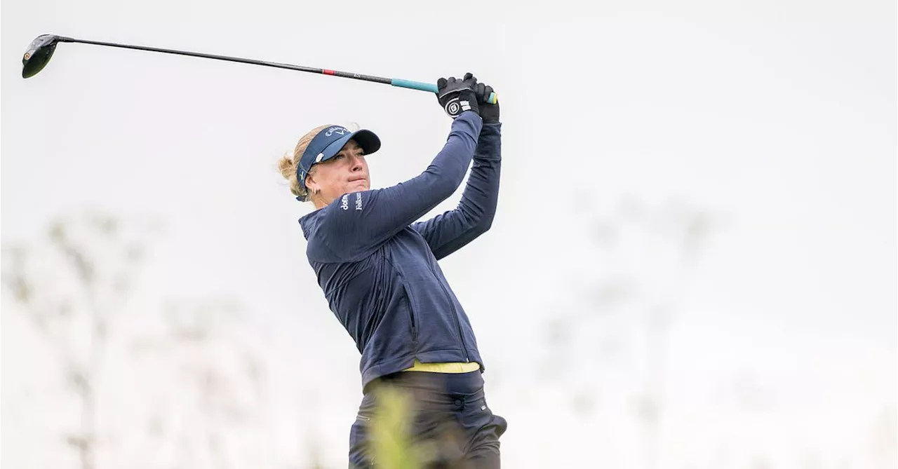 Golf: Amatören Louise Rydqvist storspelade under British Opens andra dag