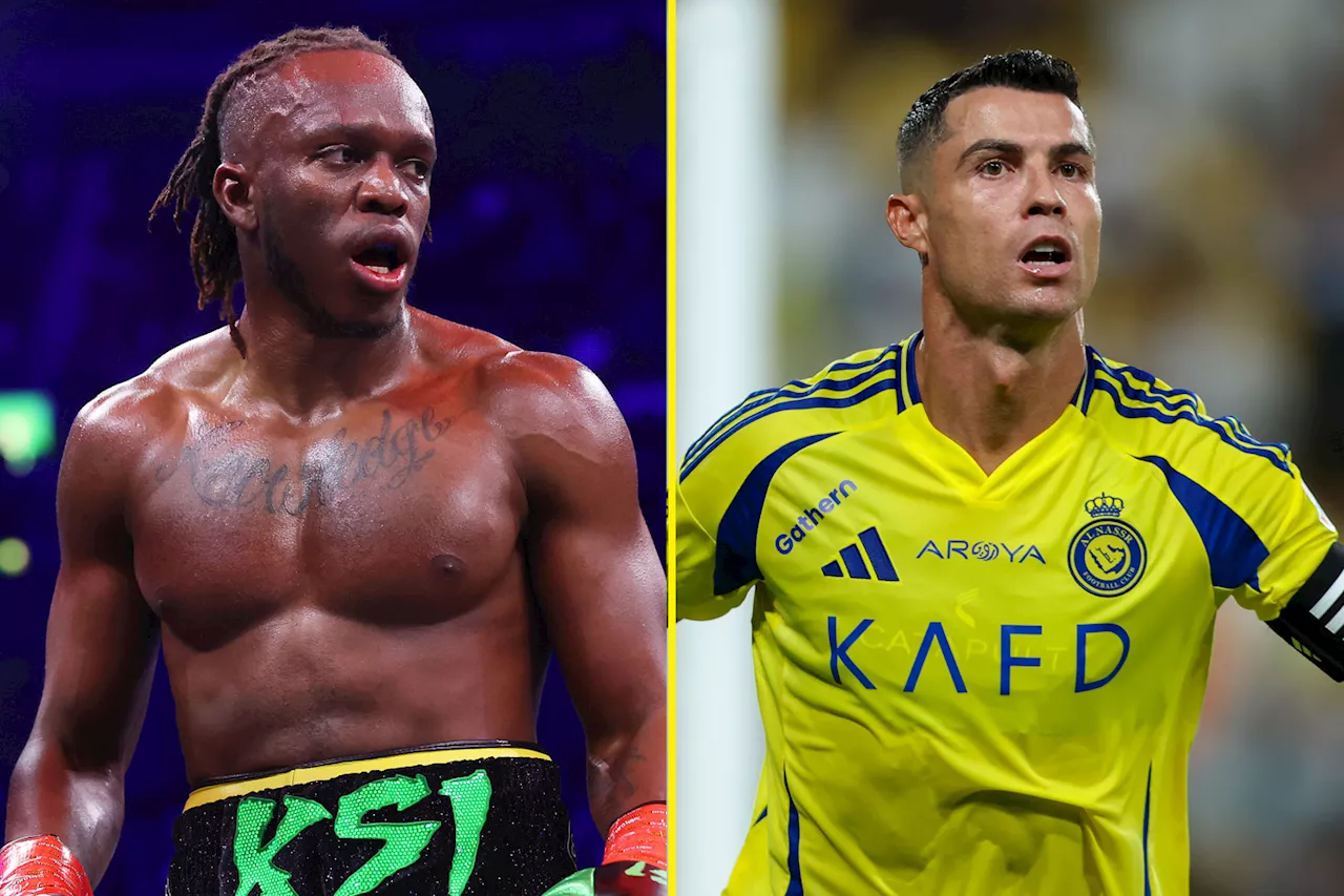 KSI names football legend as perfect boxing opponent for Cristiano Ronaldo debut...