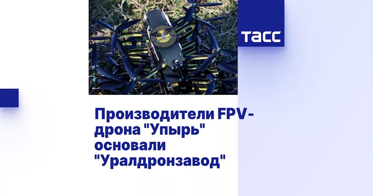 Производители FPV-дрона 'Упырь' основали 'Уралдронзавод'