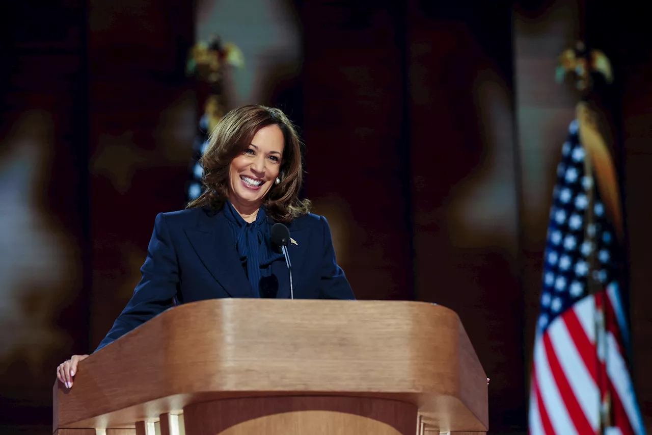 Kamala Harris pledges ‘new way forward’ as she accepts party nomination