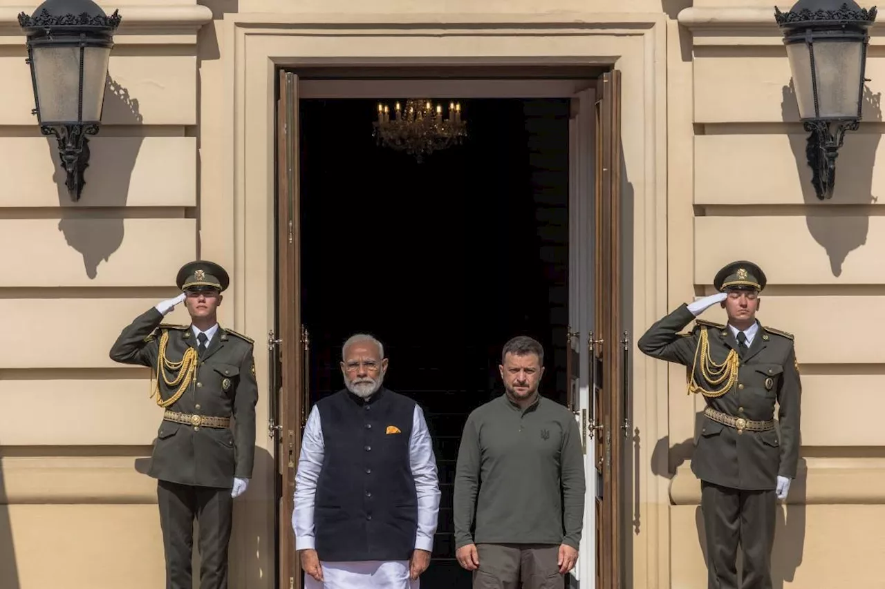 Modi meets Zelensky on historic Ukraine visit