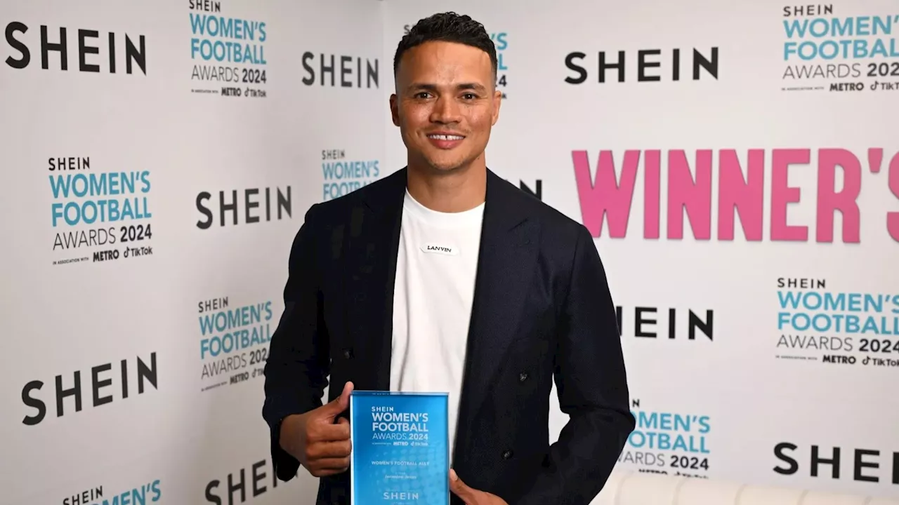 Jermaine Jenas named ‘Ally of the Year’ at the Women’s Football Awards just weeks before sacking...