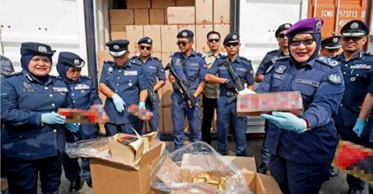 Customs seize contraband cigarettes worth RM76m at Port Klang