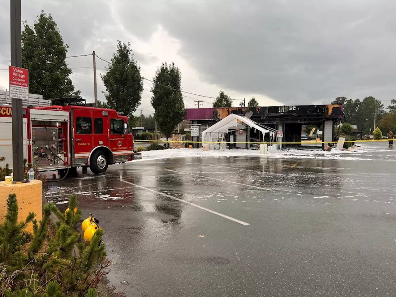 Two businesses shut down following Courtenay car wash fire