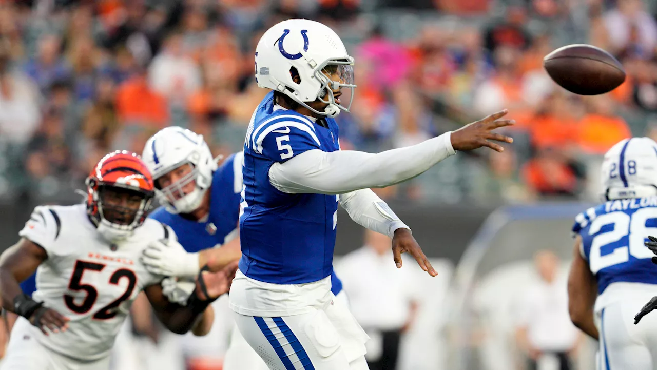 Richardson leads long TD drive, throws pick in Colts' win over Bengals