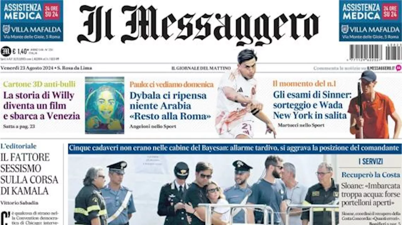 No ai milioni dell'Al-Qadsiah, Il Messaggero apre: 'Dybala ci ripensa, niente Arabia'