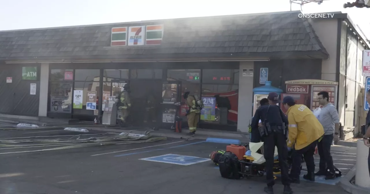 Chula Vista 7-Eleven fire critically injures 2 employees; Possible arson under investigation