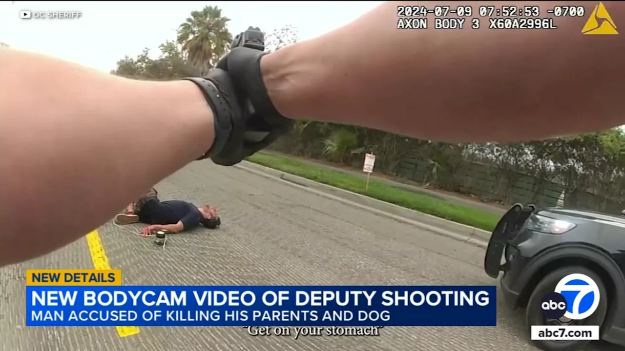 Bodycam video shows OC deputies shooting man accused of decapitating his parents